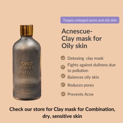 Acnescue Powdered Clay Mask | Remove Impurities | For glowing skin | Detox Mask