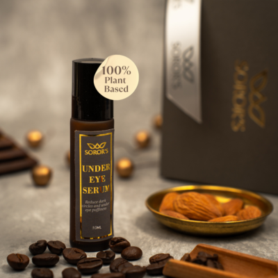 Under eye serum for dark circles, puffy eyes, fine lines | Enriched with Coffee, Almond and Licorice