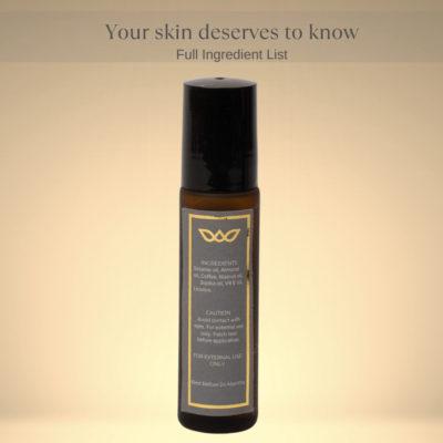 Under eye serum for dark circles, puffy eyes, fine lines | Enriched with Coffee, Almond and Licorice